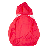 VIRMA Lightweight Mens Rain Jacket Red Hooded M