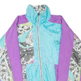 Womens Track Jacket Purple Crazy Pattern 2XL