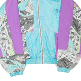 Womens Track Jacket Purple Crazy Pattern 2XL