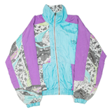 Womens Track Jacket Purple Crazy Pattern 2XL