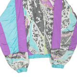 Womens Track Jacket Purple Crazy Pattern 2XL