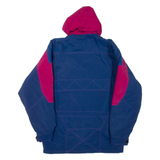 Mens Jacket Blue Hooded M