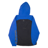 TIMBERLAND Mens Rain Jacket Blue Hooded Colourblock M