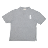 PENGUIN Heritage Slim Fit Mens Polo Shirt Grey L
