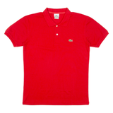 LACOSTE Mens Polo Shirt Red S