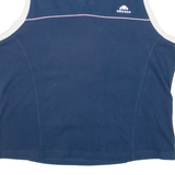 ELLESSE Womens Polo Shirt Blue Sleeveless M