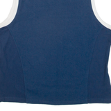 ELLESSE Womens Polo Shirt Blue Sleeveless M