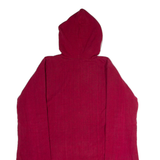 MACHA Womens Coat Red Hooded Patchwork L