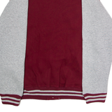 PARIS Mens Varsity Jacket Maroon Jersey Colourblock S