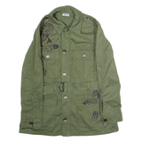 LIU JO Embellished Womens Trench Jacket Green UK 6