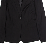 CALVIN KLEIN Stretch Womens Blazer Jacket Black UK 8