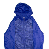 PUMA Mens Windbreaker Jacket Blue Mesh Hooded L