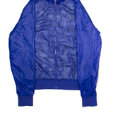 PUMA Mens Windbreaker Jacket Blue Mesh Hooded L