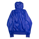 PUMA Mens Windbreaker Jacket Blue Mesh Hooded L
