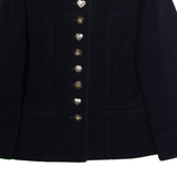 PERRY Womens Blazer Jacket Blue Wool UK 10