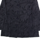 Womens Blazer Jacket Black 90s Floral XS