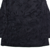 Womens Blazer Jacket Black 90s Floral XS