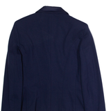 LIU-JO Womens Blazer Jacket Blue Viscose XS