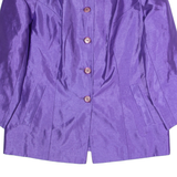 Womens Blazer Jacket Purple 90s UK 18