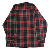 NOBLESSIMO Mens Lumberjack Jacket Black Flannel Plaid XL