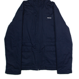 REEBOK Womens Parka Jacket Blue Hooded UK 14