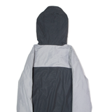 ELLESSE Womens Pullover Jacket Grey Hooded Colourblock UK 6