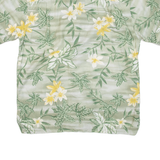 SUMMA Mens Hawaiian Shirt Green Floral M