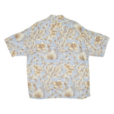CAMPIA Mens Hawaiian Shirt Blue Floral XL