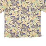 PIERRE CARDIN Mens Hawaiian Shirt Blue Floral L