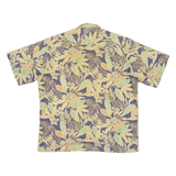 PIERRE CARDIN Mens Hawaiian Shirt Blue Floral L