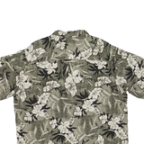 AXCESS MEN Mens Hawaiian Shirt Green Floral XL