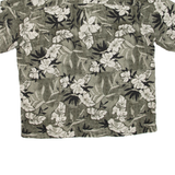 AXCESS MEN Mens Hawaiian Shirt Green Floral XL