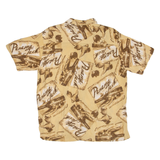 PAVANNA JACK Mens Hawaiian Shirt Brown Crazy Pattern L