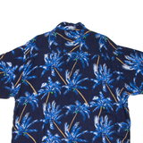 PURITAN Mens Hawaiian Shirt Blue Floral XL