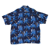 PURITAN Mens Hawaiian Shirt Blue Floral XL