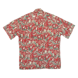 CAMPIA Mens Hawaiian Shirt Red Floral M