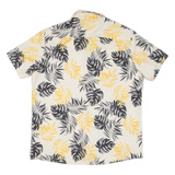 Mens Hawaiian Shirt Yellow Floral L