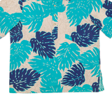T&L MUUMUU FACTORY Mens Hawaiian Shirt Blue Floral XL
