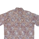 COOKE STREET Mens Hawaiian Shirt Purple Crazy Pattern L