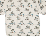 JAMAICA JAXX Mens Hawaiian Shirt Beige Floral XL
