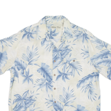 BATIK BAY Mens Hawaiian Shirt Blue Floral L