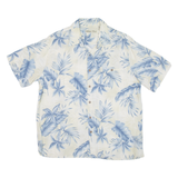 BATIK BAY Mens Hawaiian Shirt Blue Floral L