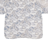 SUMMA Mens Hawaiian Shirt Blue Floral XL