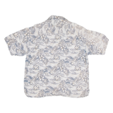 SUMMA Mens Hawaiian Shirt Blue Floral XL