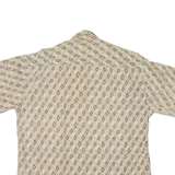 CAMPIA Mens Hawaiian Shirt Beige Diamond L