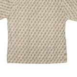 CAMPIA Mens Hawaiian Shirt Beige Diamond L