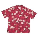 BISHOP ST Mens Hawaiian Shirt Pink Floral 2XL