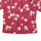 BISHOP ST Mens Hawaiian Shirt Pink Floral 2XL