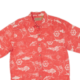 CLEAR WATER Fish Mens Hawaiian Shirt Pink XL