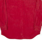 ST JOHNS BAY Mens Plain Shirt Red Long Sleeve L